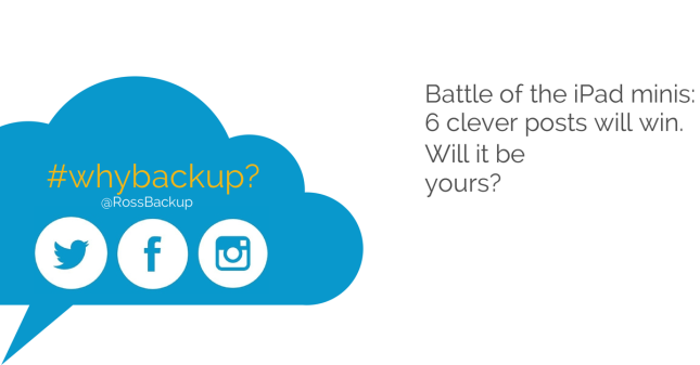 Enter Our #WhyBackup Contest to Win iPad Minis and 1 Year of Free Cloud Storage